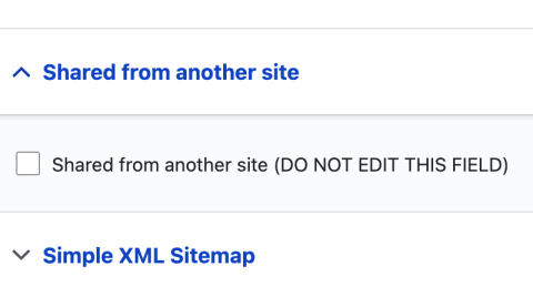 Shared from another side tab, with a corresponding checkbox (unchecked)